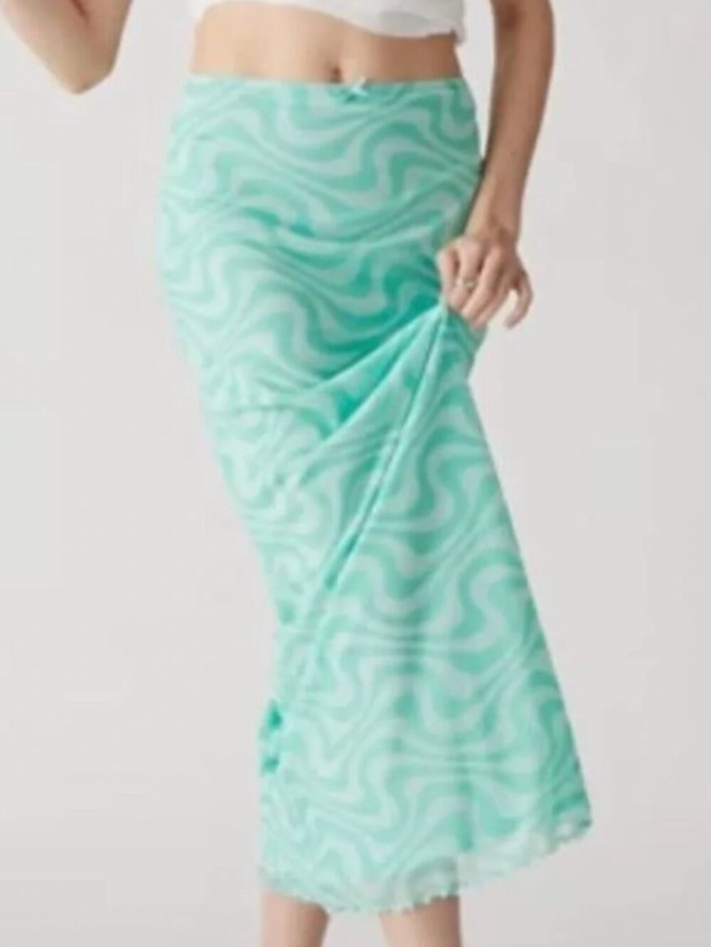 SALE - Urban Outfitters Mint Green Maxi Skirt, size Small